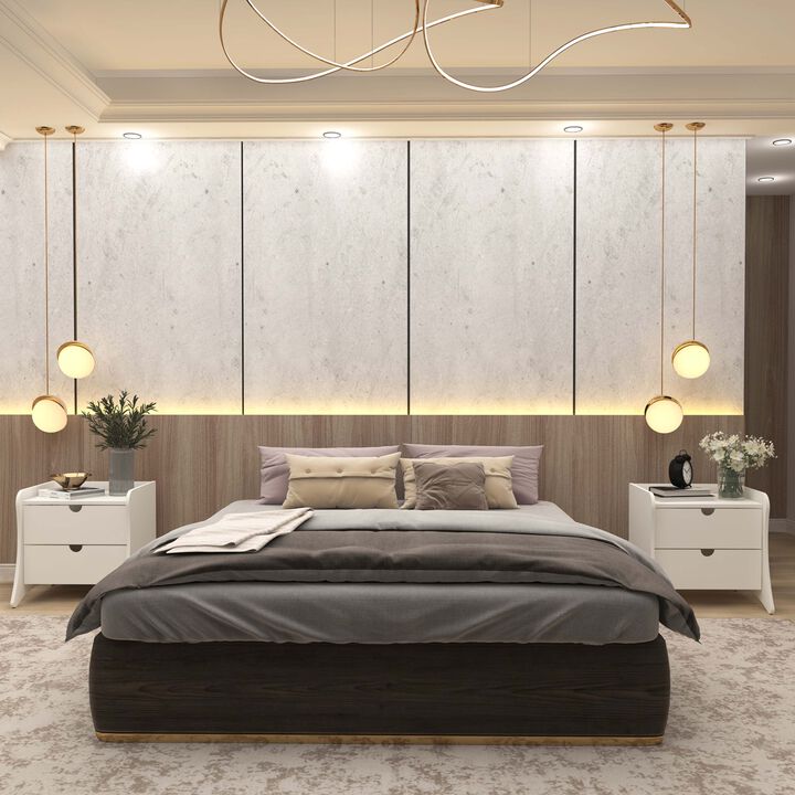 Coney White Nightstands (Set of 2)