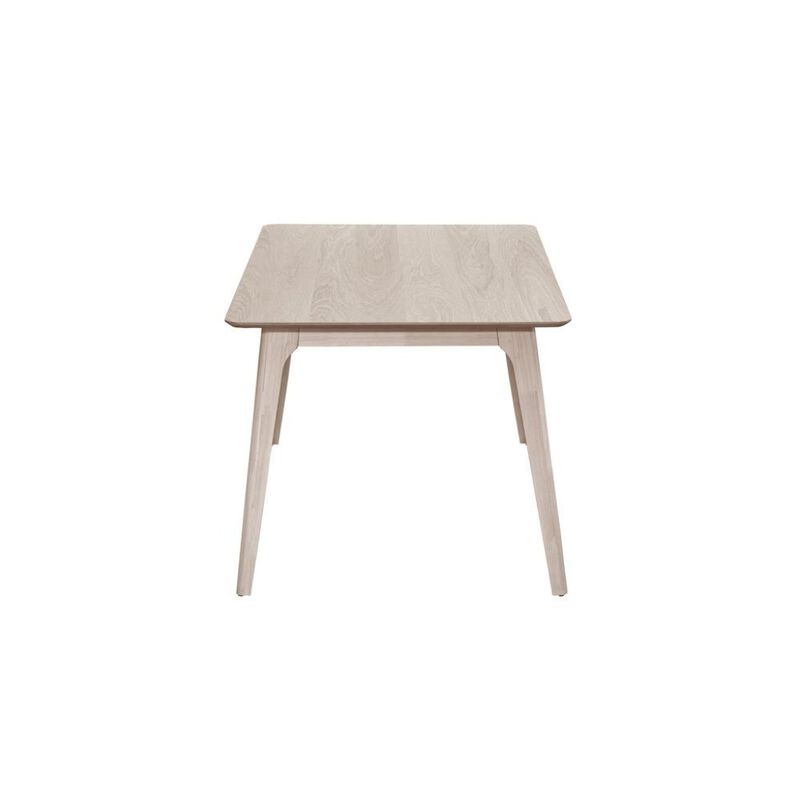 White Ash 60" Rectangle Wood Dining Table, Mid-Century Modern image number 2