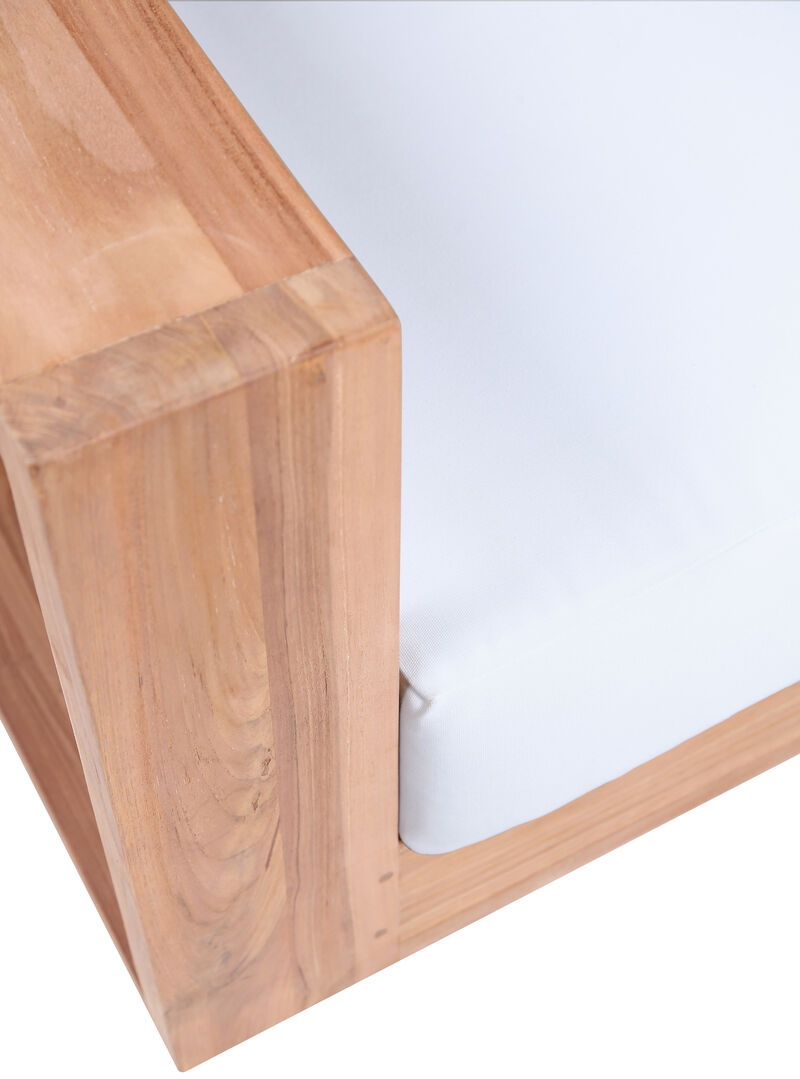 Meridian Furniture Tulum Off White Water Resistant Fabric Outdoor Loveseat image number 5