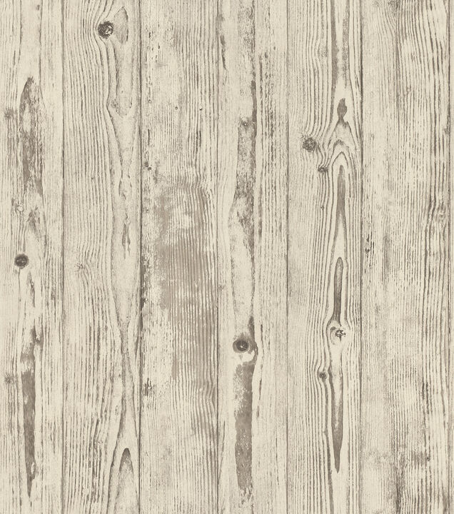 Albright Ivory Weathered Oak Panels Wallpaper