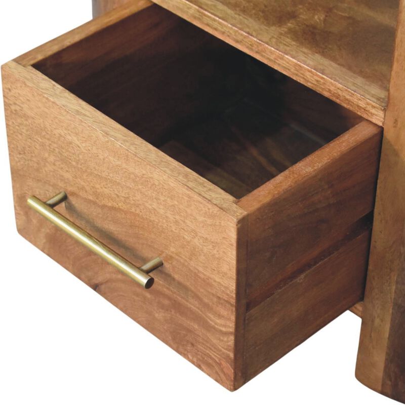 Artisan Furniture Solid Wood Valencia Sculpted Bedside, Brown image number 5