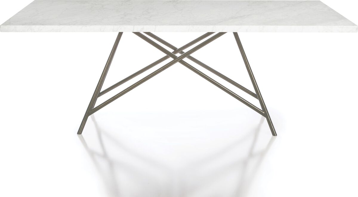 Coral Marble Rectangular Dining Table