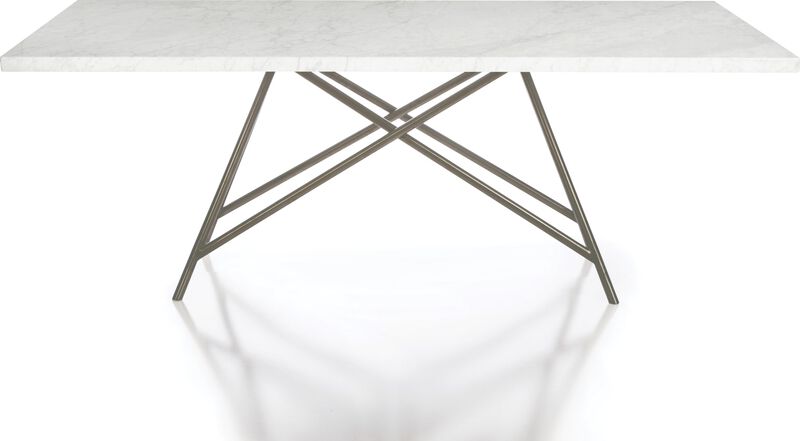 Coral Marble Rectangular Dining Table
