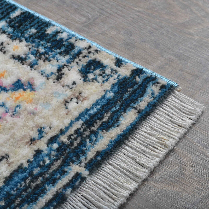 RUGSOTIC CARPETS MACHINE MADE POLYESTER AREA RUGS  - Rectangle Shape, Classic Oriental Traditional  Design, Low Pile Machine Made Area Rugs (M00109) image number 5