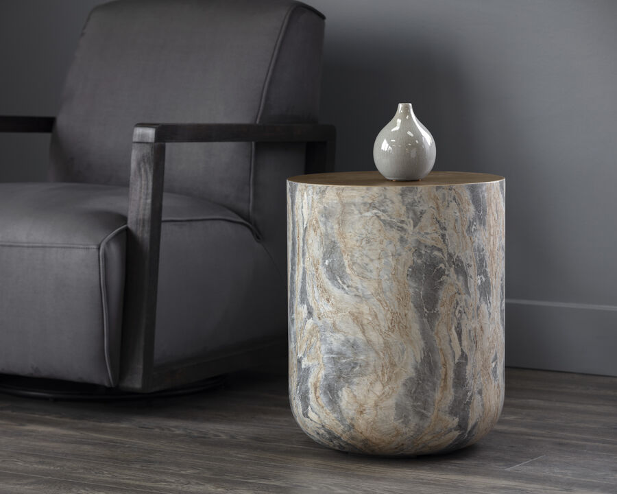 Diaz Marble End Table