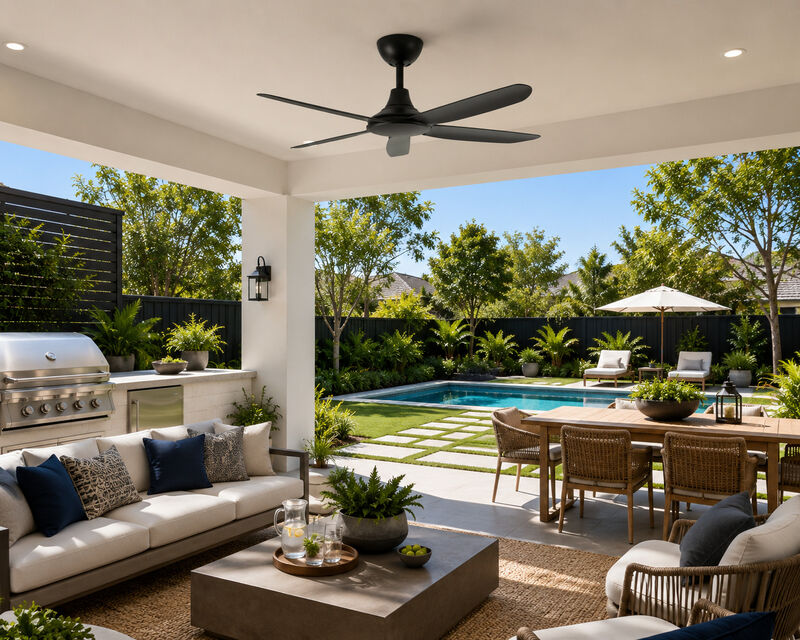 ENLIGHT 52" Smart DC Ceiling Fan, IP66 Outdoor/Coastal Rated, Matter Smart Home Integration, 5 Blades image number 3