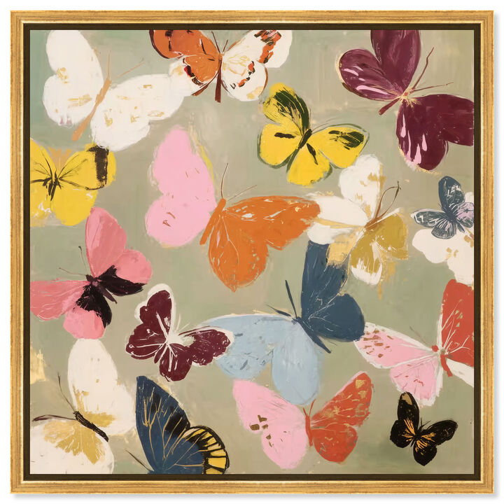 Soft Flutter II Animals Canvas Print by Art Remedy