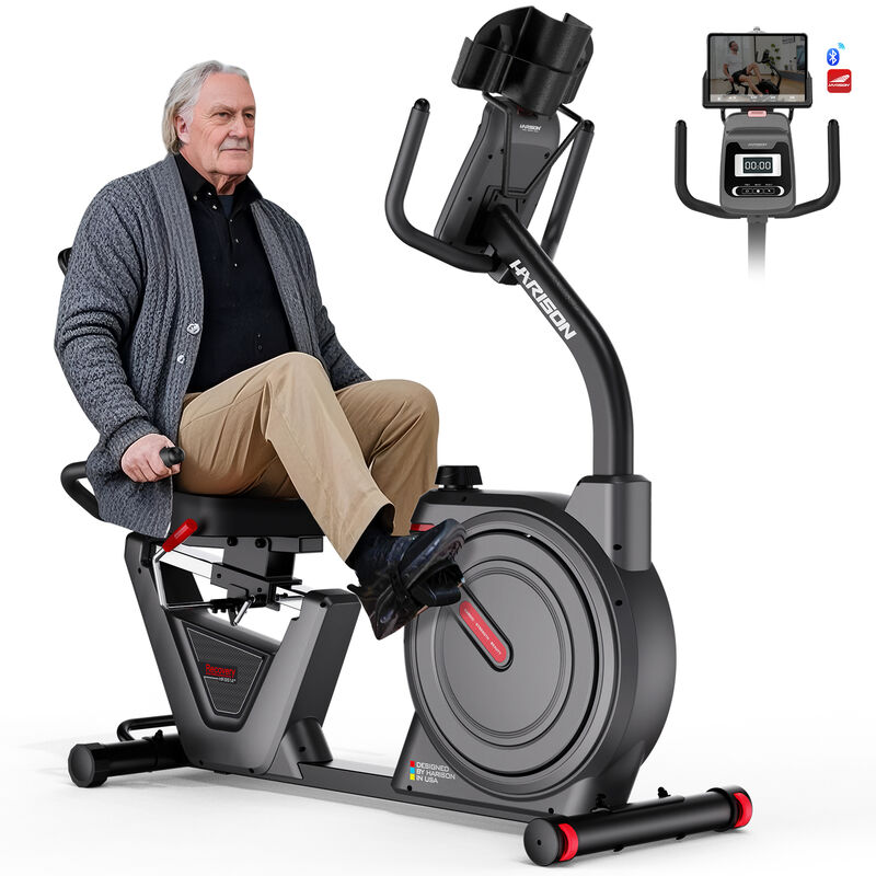 HARISON Semi Commercial Magnetic Recumbent Exercise Bike 450LB Capacity for Seniors Adults (HR-B51) image number 0