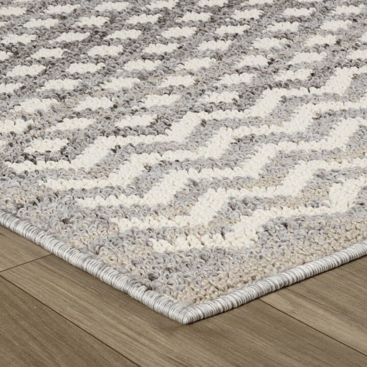 Rug Branch Samir Contemporary Ombre Grey Beige Indoor Area Rug