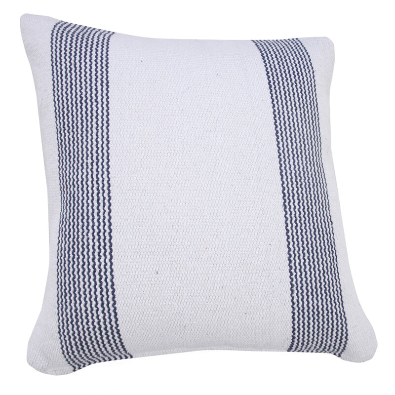 Handcrafted Cotton Geometric Zippered Pillow &ndash; Decorative Cushion for Couch, Chair, or Bed