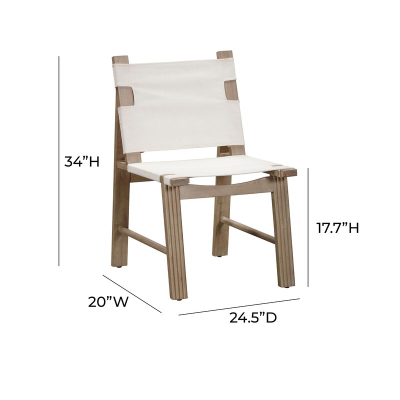 Cassie Cream Outdoor Dining Chair - Set of 2