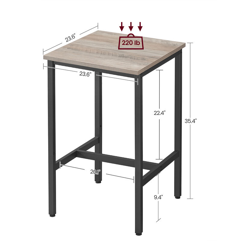 Modern High Top Bar Table with Sleek Design and Durable Finish