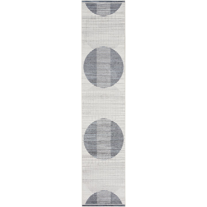 HomeRoots Geometric Washable Runner Rug