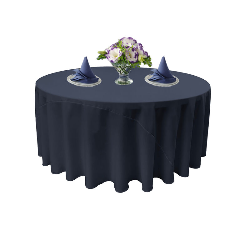 Round Polyester Poplin Tablecloth for Weddings, Parties and Banquet Tables image number 1