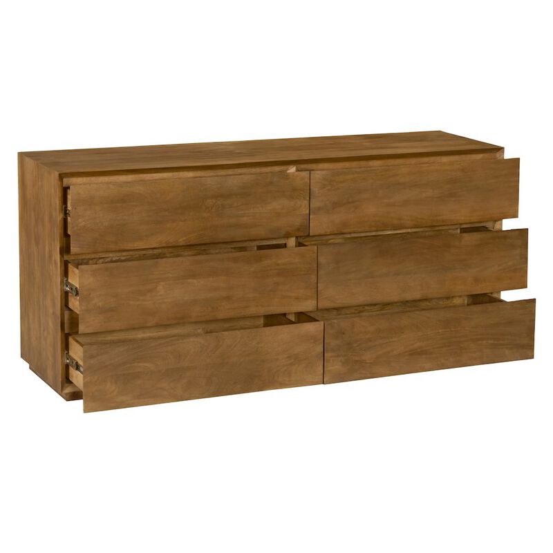 Flagstaff 6-Drawer Dresser in Spice Tan