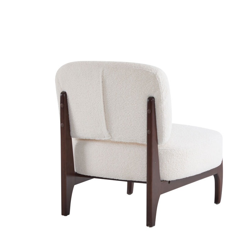 Merax Modern Boucle Accent Chair for Living Room, Bedroom