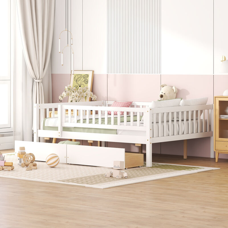 Whisen Multi-functional Design Wood Daybed with Two Drawers image number 1