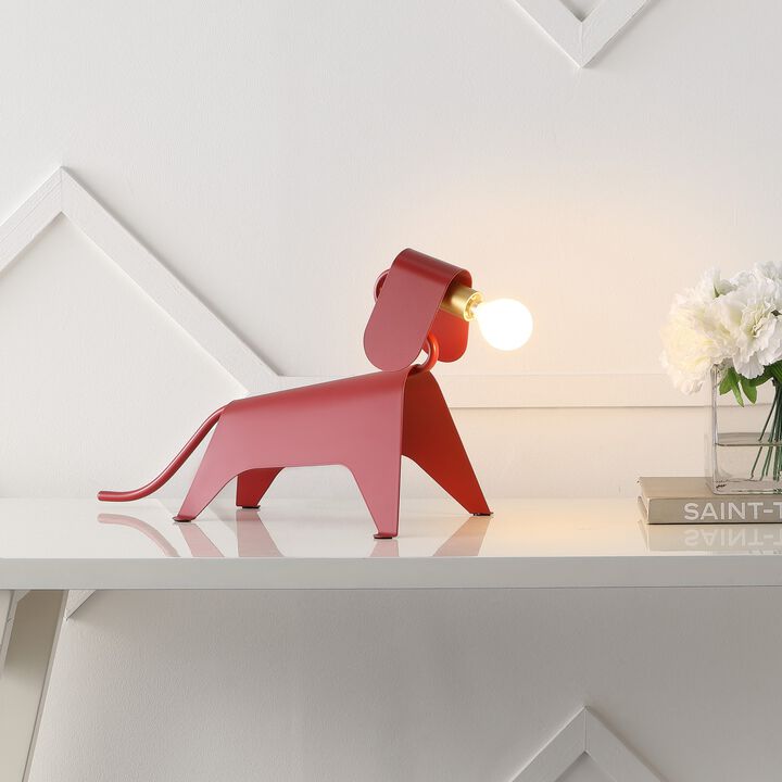 Rover Modern Industrial Iron Canine LED Kids' Lamp