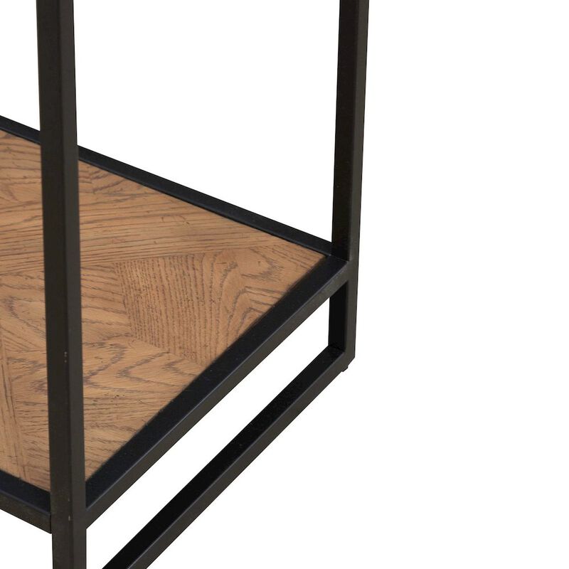 Liberty Furniture Bedford Chairside Table for Living Room - Weathered Oak image number 4