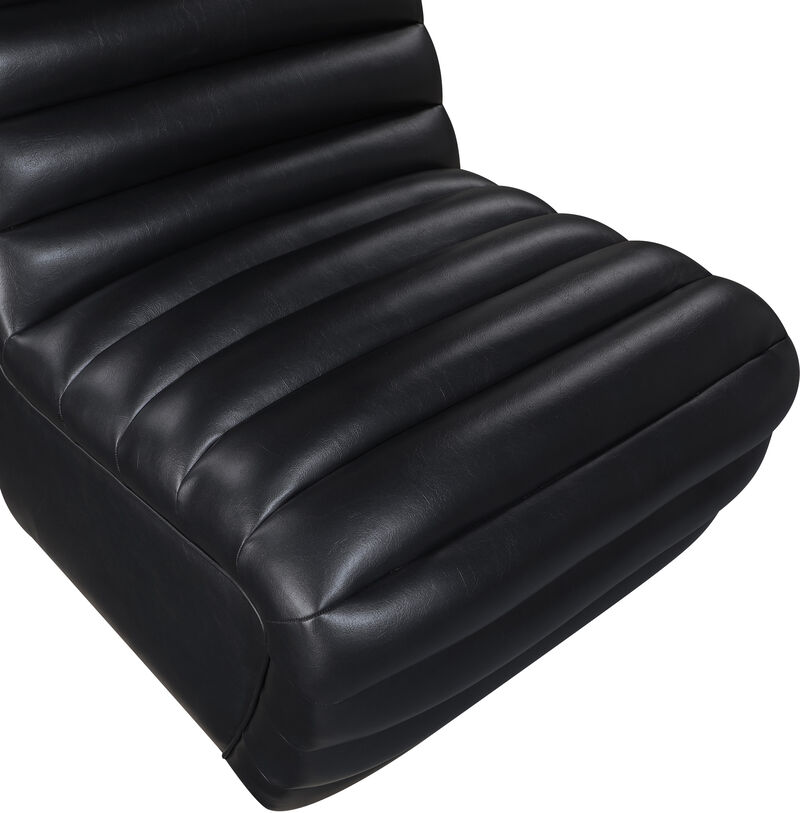 Meridian Furniture Vega Black Vegan Leather Accent Chair