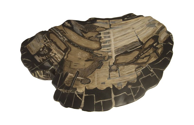 Cast Petrified Wood Stool