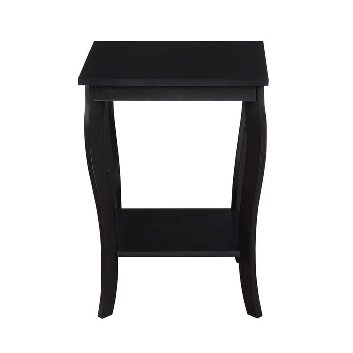 Convenience Concepts American Heritage Square End Table, Black