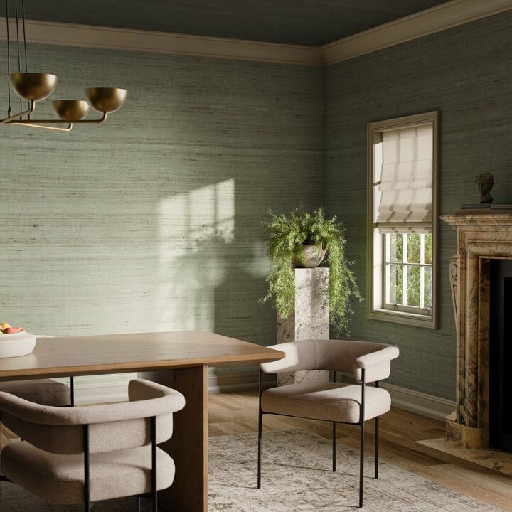 Silk Wallpaper by FH Art Studio - Silk Laurel Oak