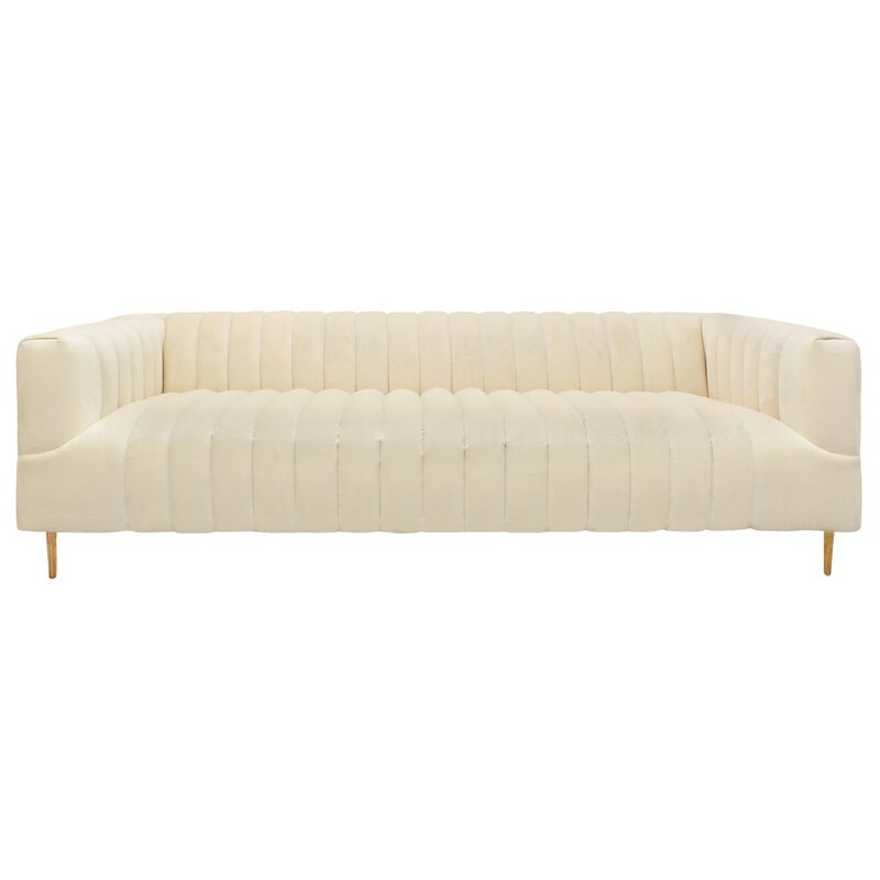 Mid-Century Modern Rutland Sofa in Ivory