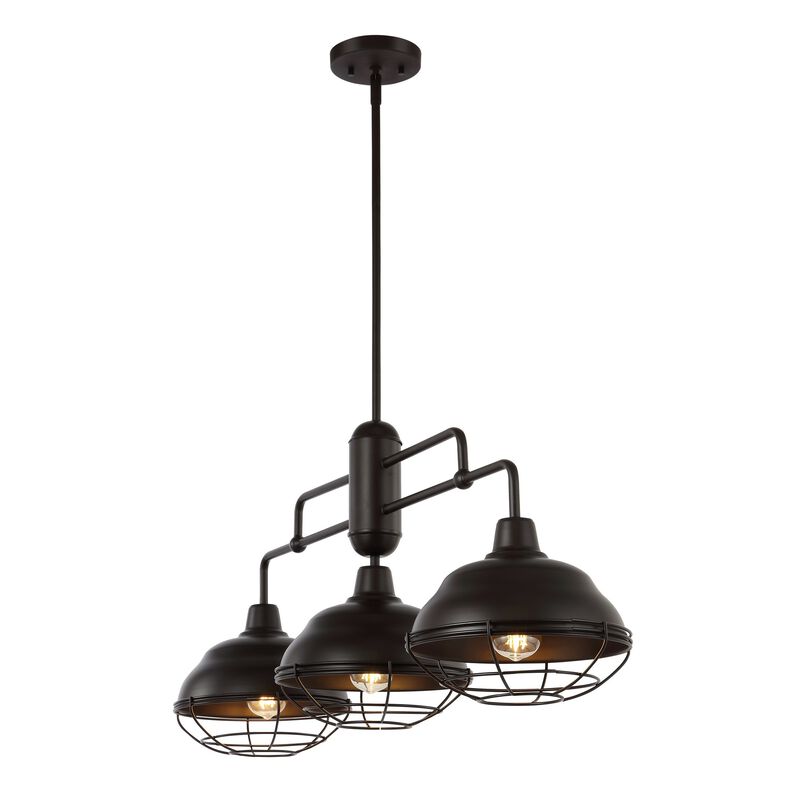 Levi Industrial Farmhouse Iron LED Pendant