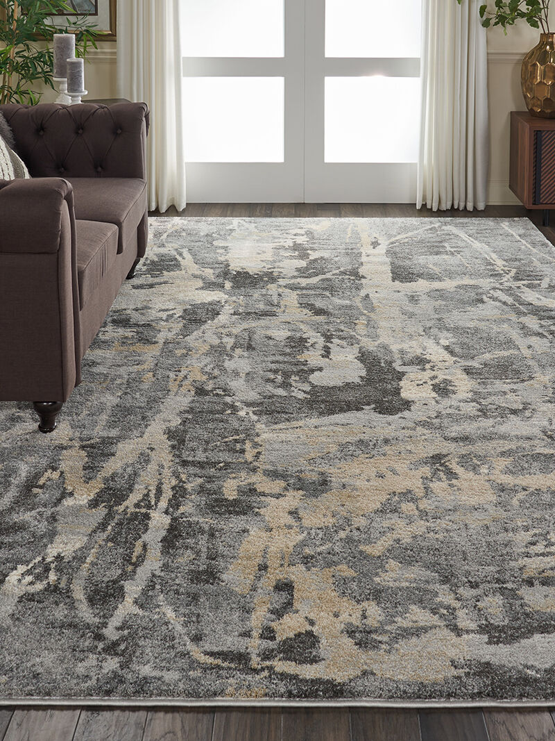Fusion FSS10 Gray 7'10" x 10'6" Rug