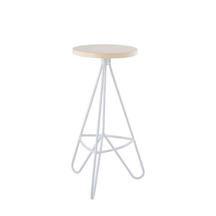 Trinity Modern Industiral Iron Tripod Backless Bar Stool