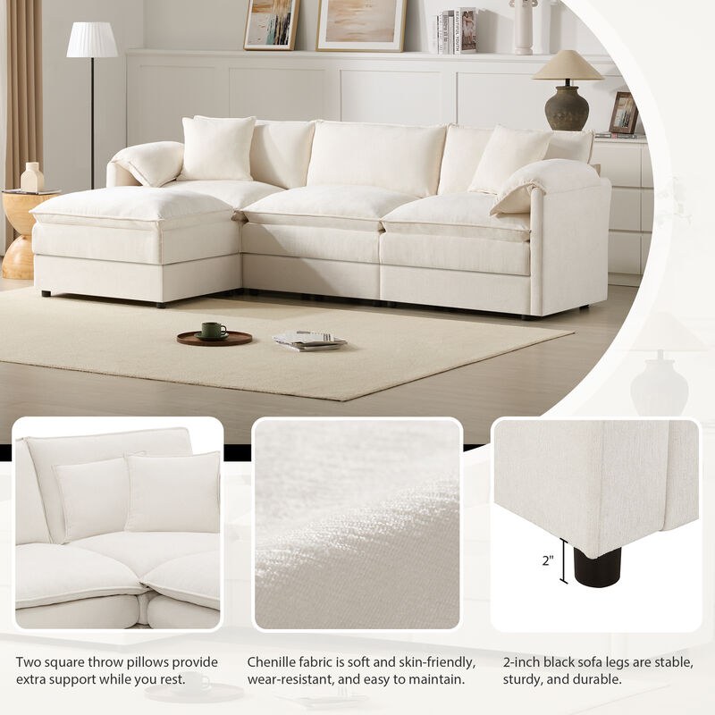 Merax Chenille Modular Sectional Sofa