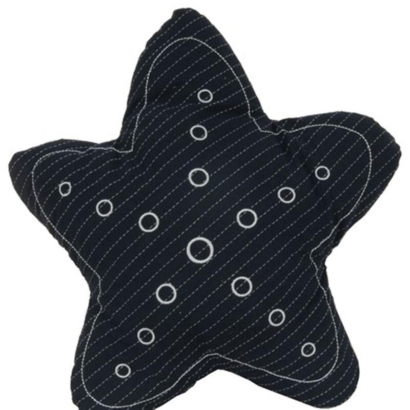 HomeRoots Set of Two 12" X 12" Blue and White Star Starfish Coastal Throw Pillow image number 2