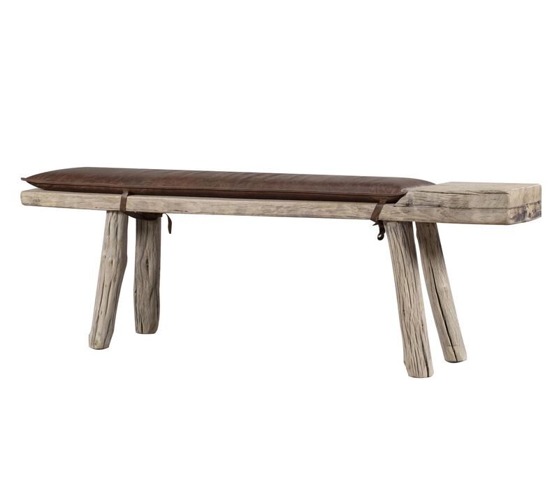 Vintage Solid Entryway Bench with Extra Seating image number 0