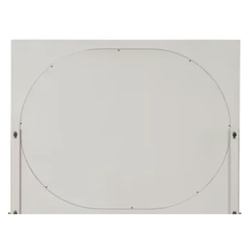 Celly Mirror, Round Beveled Edges, White Oak Solid Rubberwood 36x46
