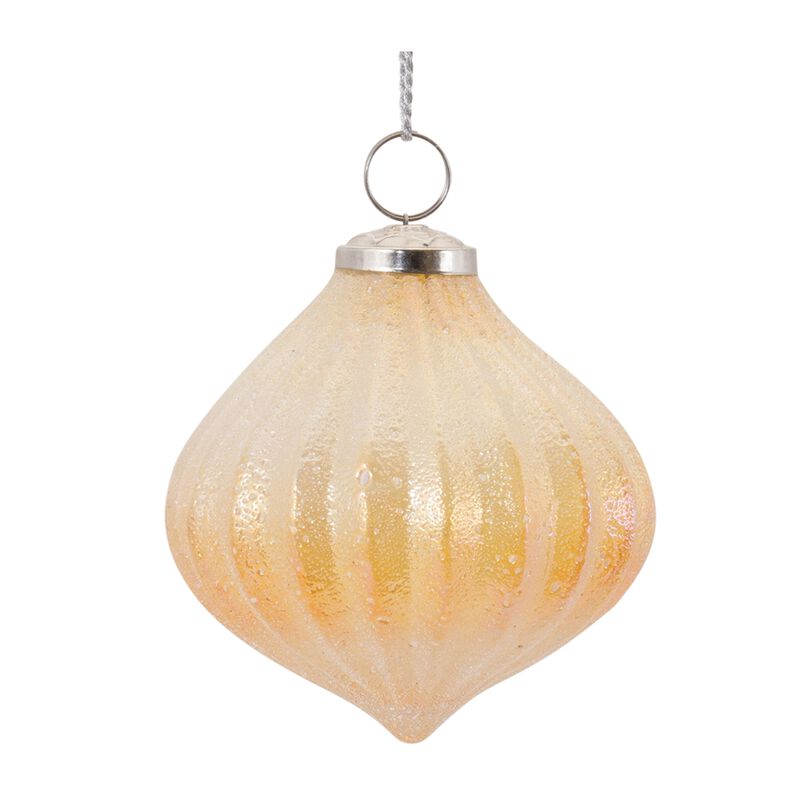 Ribbed Glass Ornament (Set of 6)