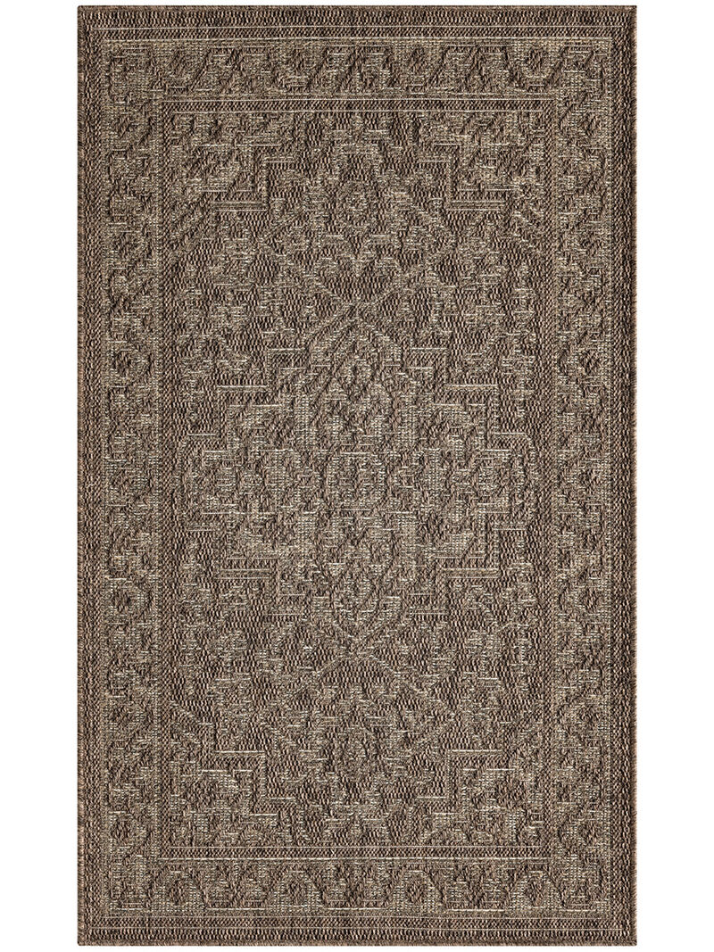 Tulum TLM05 Brown 2'2" x 10' Rug image number 0