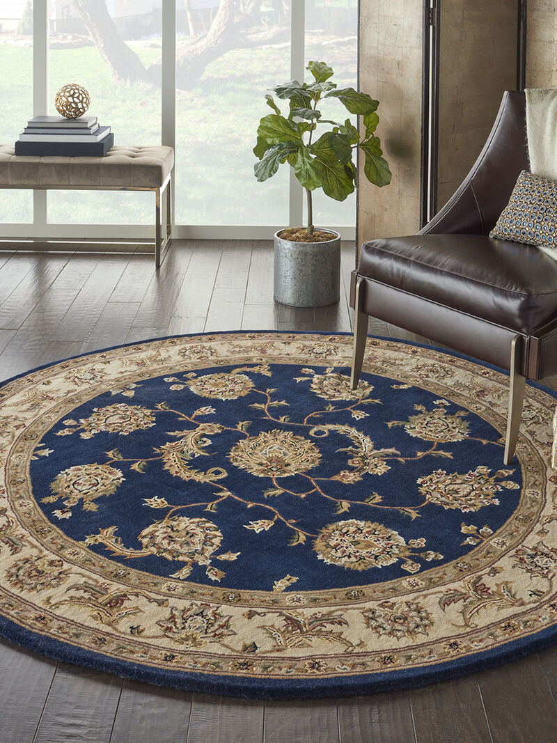 Nourison 2000 2022 Navy 4' x Round Rug