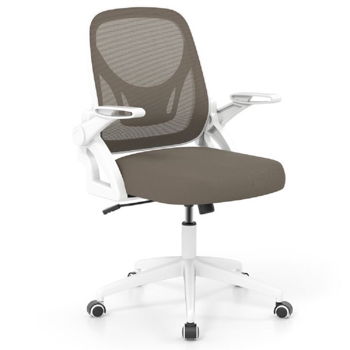 Ergonomic Task Chair with Lumbar Support and Space Saving Flip-Up Arms