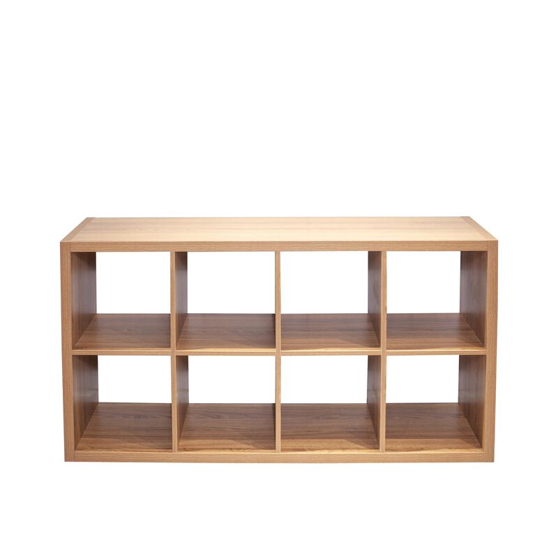 8-Cube Organizer Storage with Open Back Shelves for Versatile Home & Office Organization