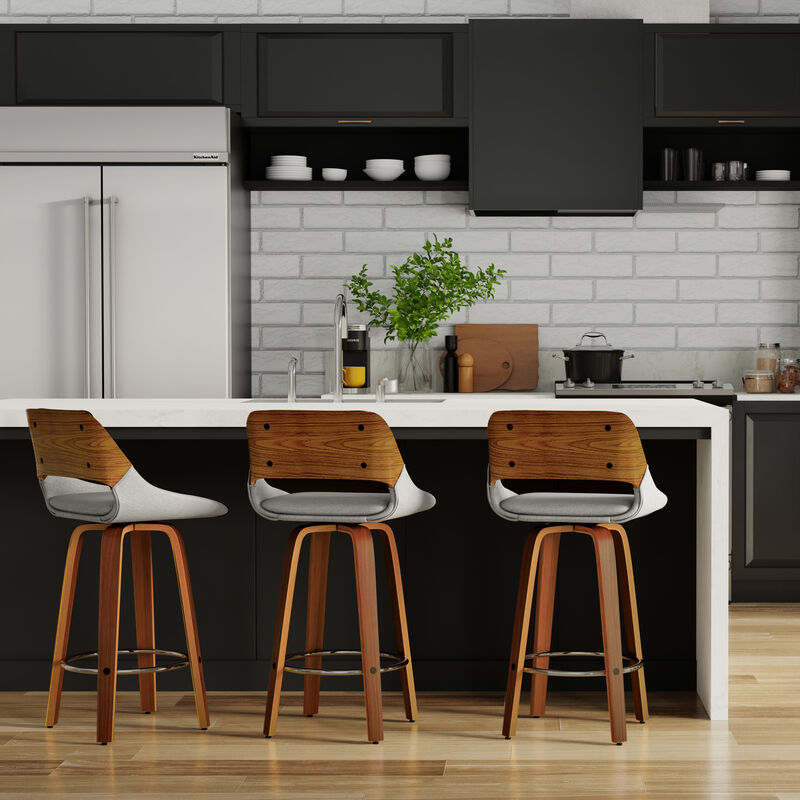 Carly Swivel Bar Stool (Set of 2)