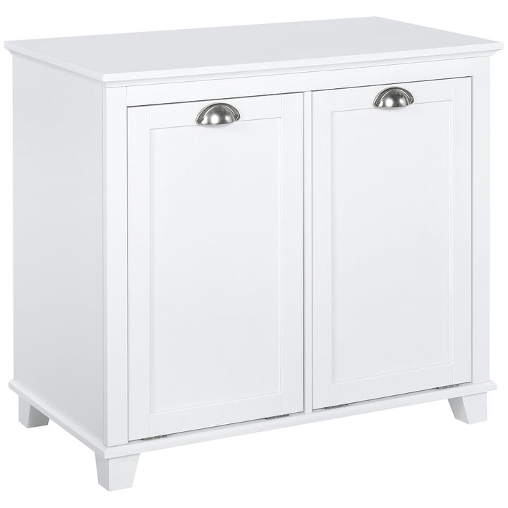 Hivvago Dual Tilt-Out Laundry Hamper Cabinet Bathroom Storage