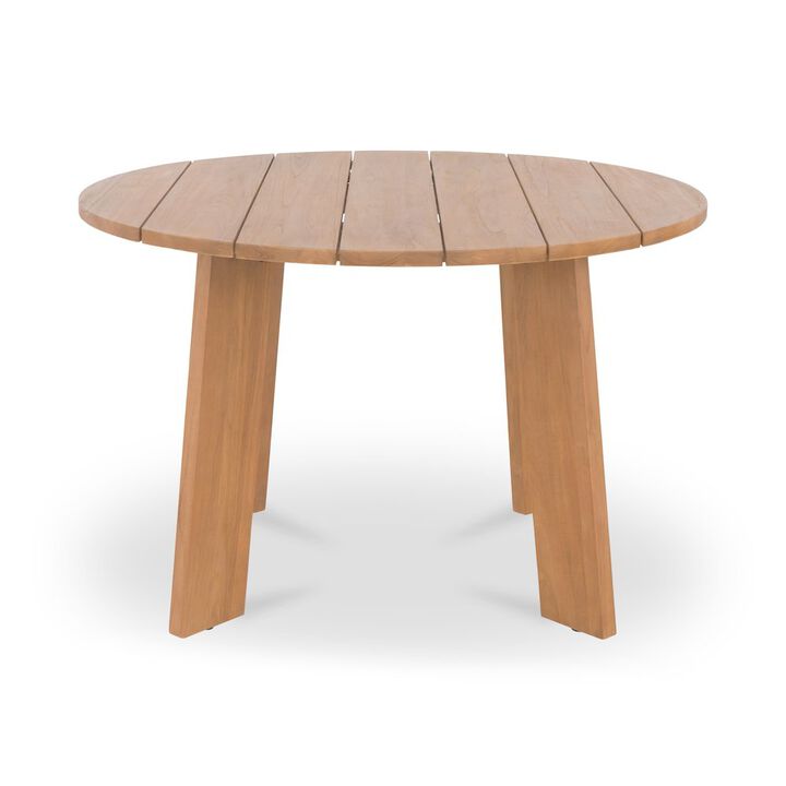 Moe's Home Collection Delta Round Outdoor Dining Table Natural
