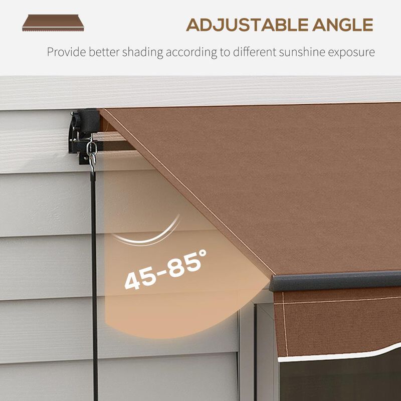 Hivvago 16' x 10' Outdoor Retractable Awning for Balcony & Yard image number 4