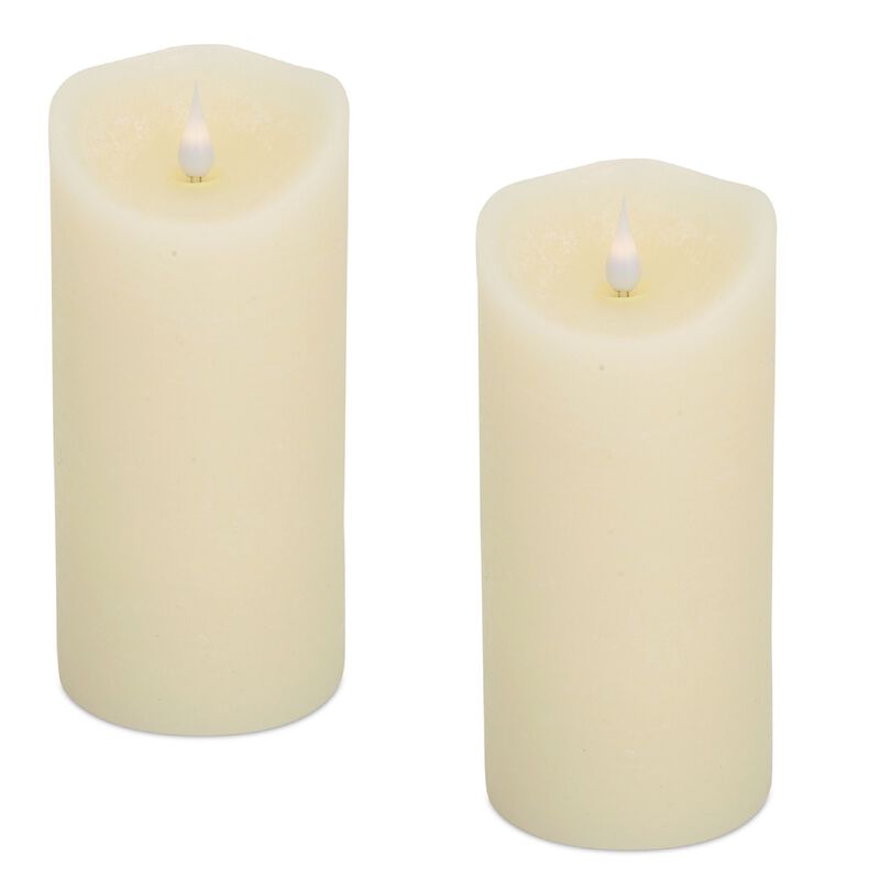 Set of 2 Simplux Designer Melted Candles for Realistic Flameless Lighting
