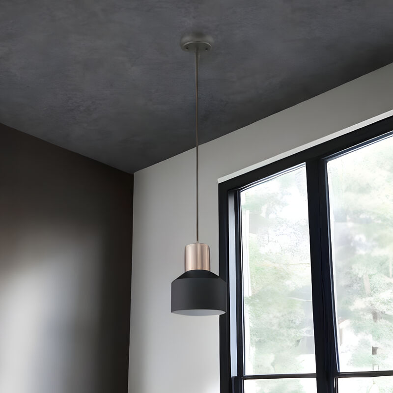 Hivvago Matte Black and Rose Gold Pendant Hanging Light
