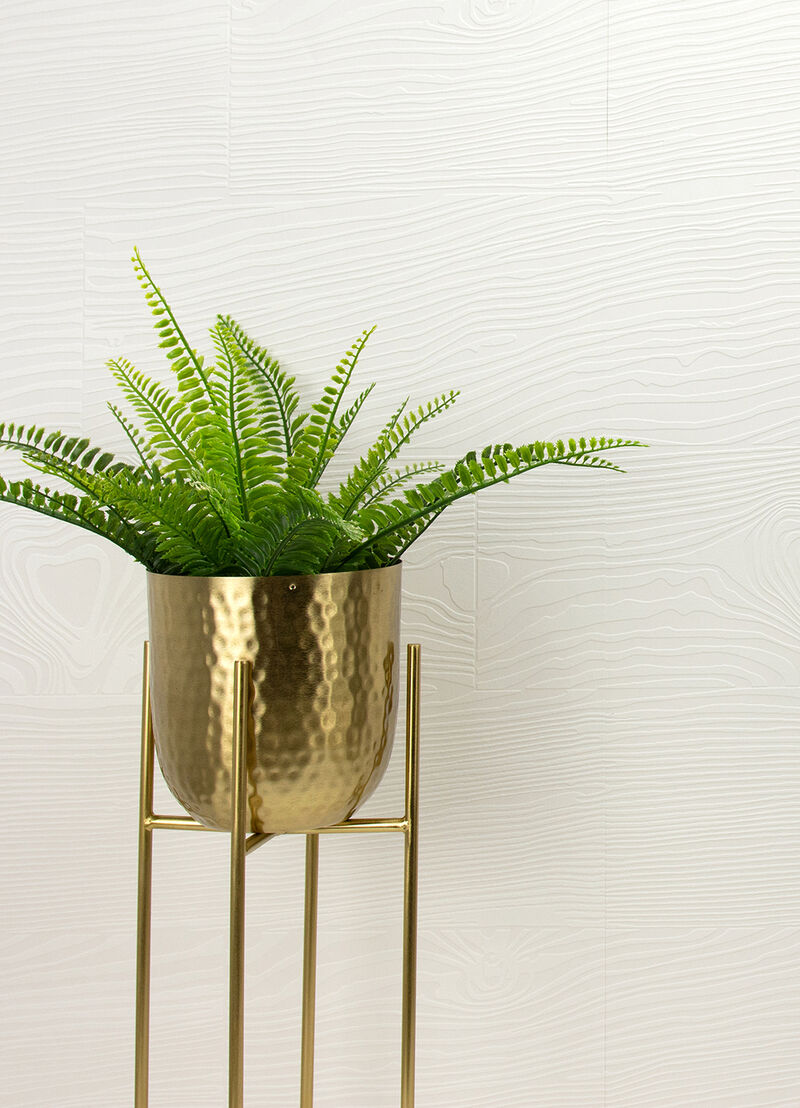 Wade White Planks Paintable Wallpaper image number 2