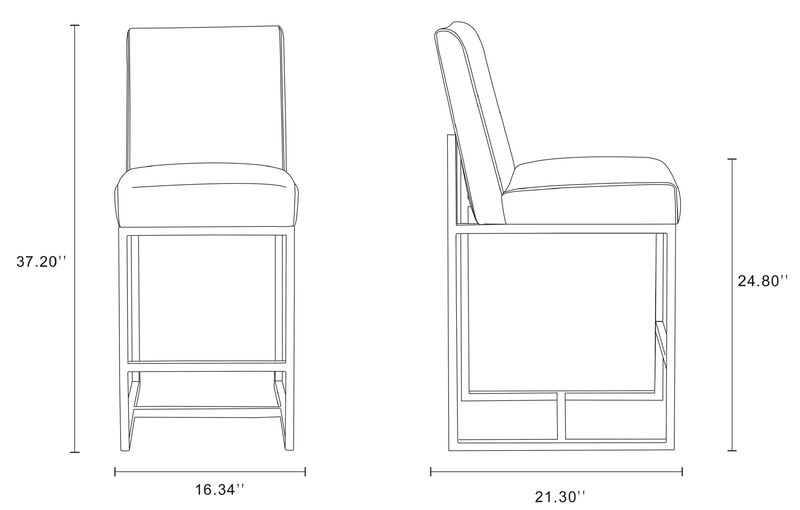 Element Brown Counter Stool image number 1