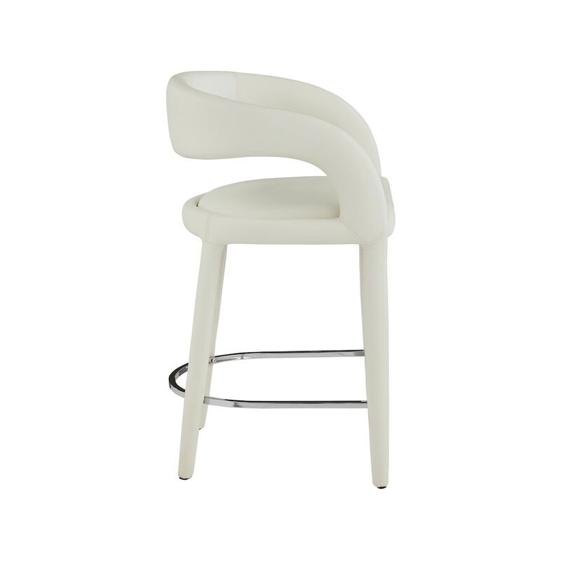 Meridian Furniture Sylvester Vegan Leather Stool