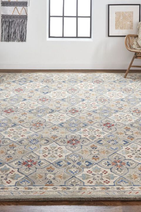 Rylan 8638F Gray/Multi 4' x 6' Rug